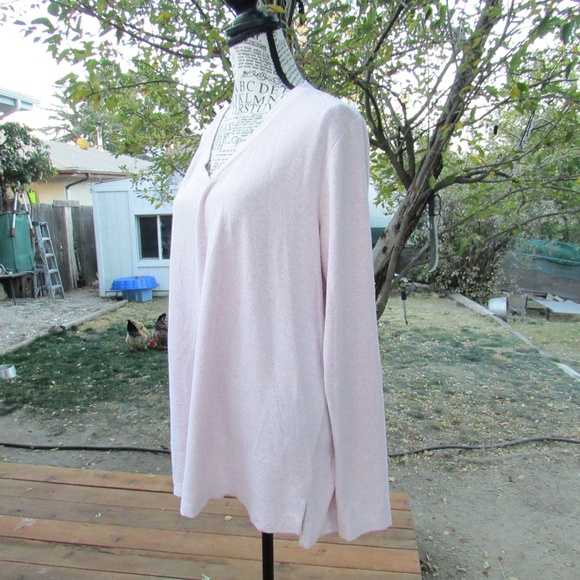 Matty M Women's Lavender V-Neck Sweater - Picture 3 of 5